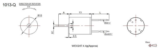 Los productos electrónicos esfuerzo de torsión del motor de DC de 12 voltios alto con el diámetro RoHS de 10m m aprobaron