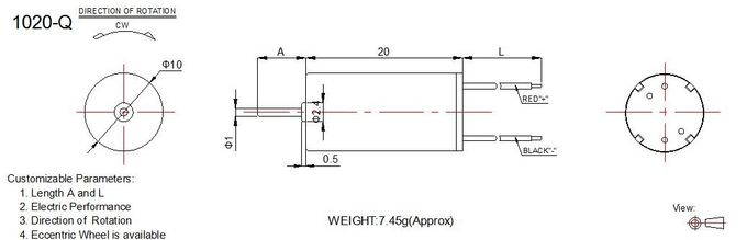 Los productos electrónicos esfuerzo de torsión del motor de DC de 12 voltios alto con el diámetro RoHS de 10m m aprobaron