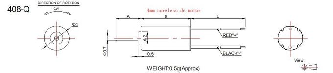 Pequeño motor de Coreless del uso casero, motor cepillado Coreless modificado para requisitos particulares de DC